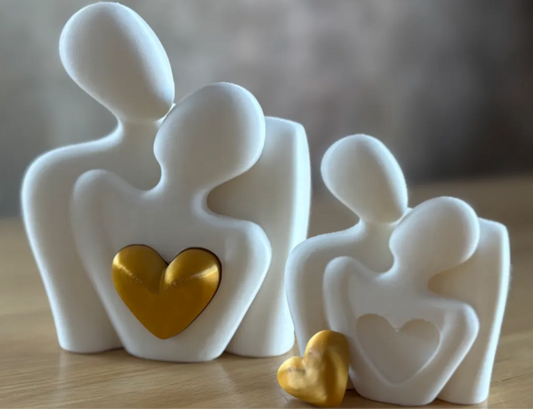 Coppia innamorata con cuore